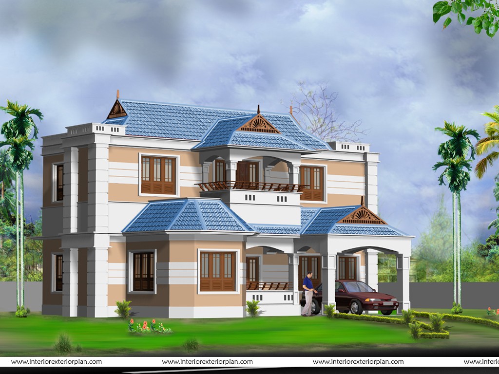  3D  House  Plan  With The Implementation Of 3D  MAX Modern  