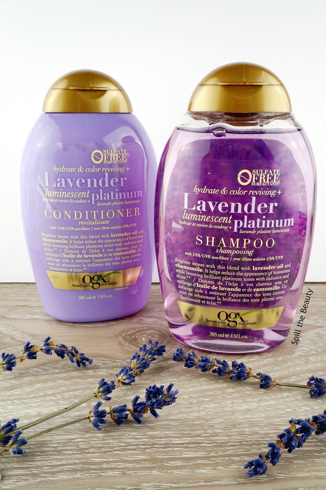 OGX Lavender Luminescent Platinum Shampoo Conditioner Review