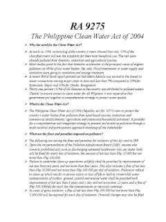   clean water act philippines, clean water act philippines irr, clean water act philippines ppt, water laws in the philippines, philippine clean water act of 2004 tagalog, clean air act of the philippines, solid waste management act philippines, philippine clean water act pnsdw, philippine clean water act of 2000