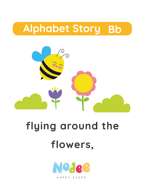 Simple and Short Story - The Bear and the Bee letter - B -  Alphabet Stories for kids