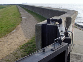 Canvey sea wall, Thorney Bay