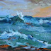 Ocean Waves, Seascape Paintings by Arizona Artist Amy Whitehouse