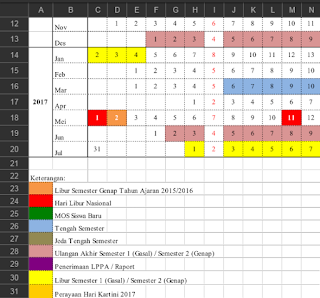 Download Contoh Kalender Pendidikan PAUD 2016-2017