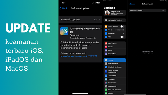 update keamanan pada sistem terbaru iPhone, iPad dan macbook