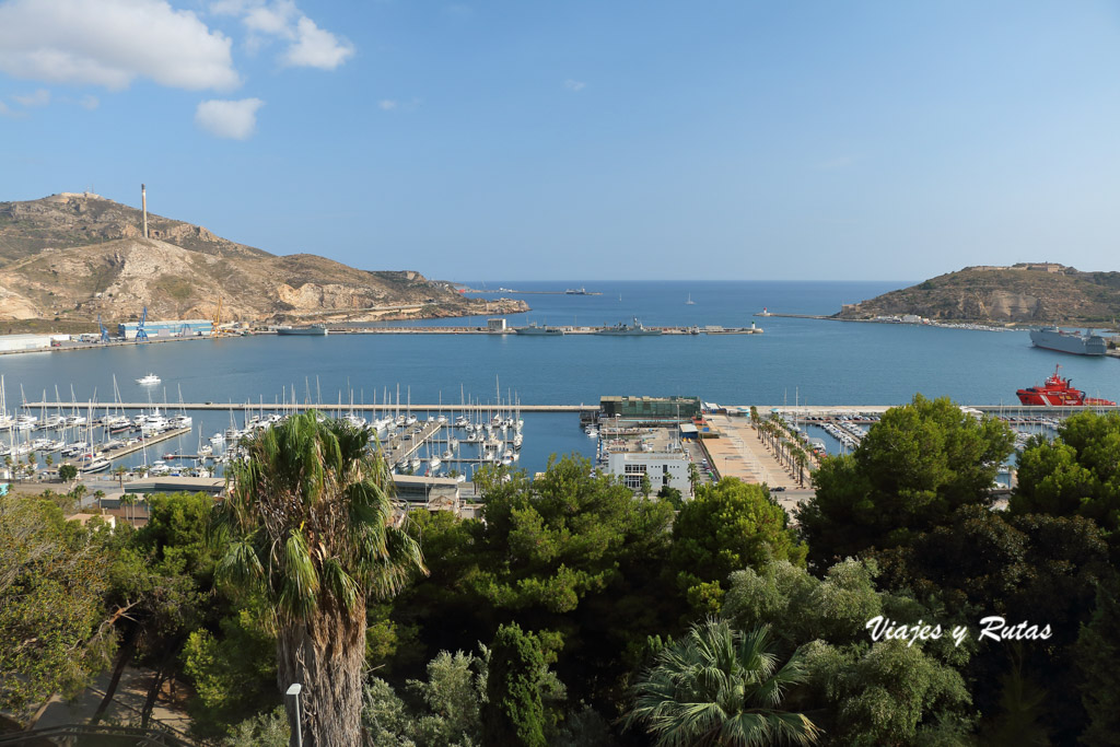 Vistas desde el Castillo de la Concepción de Cartagena