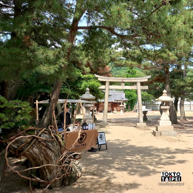 【女木八幡神社】小島上的古老神社　坐擁美麗海景沙灘