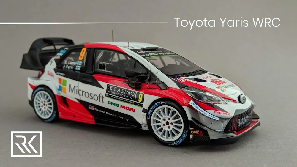 Photo of 1:43 Spark Toyota Yaris WRC model. Driven by Esapekka Lappi and Janne Ferm at Rallye Monte-Carlo 2018