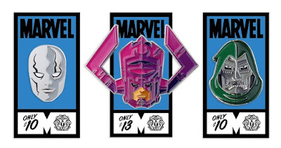 Fantastic Four Marvel Portrait Enamel Pins by Tom Whalen x Mondo
