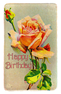 printable greeting birthday rose download