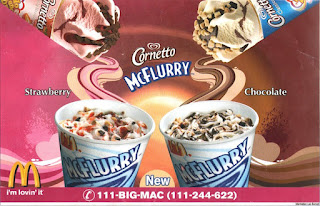 Cornetto McFlurry @ McDonald's ~ Advertising Today