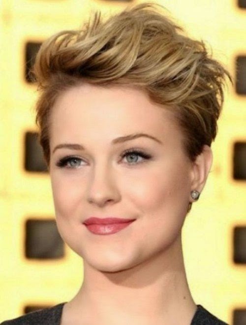 Latest Short Hairstyles for Round Faces 2014