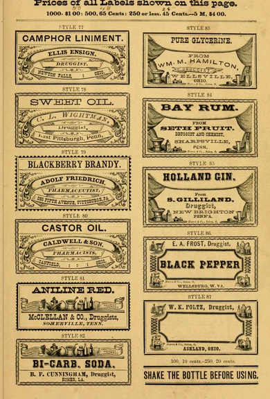 propnomicon vintage pharmacy labels