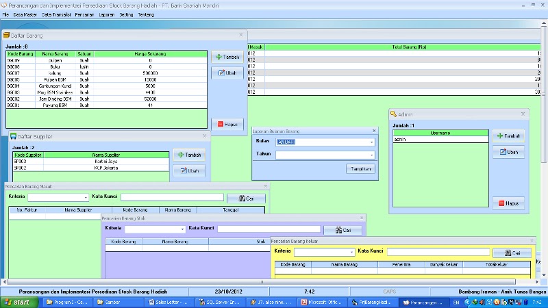 Program/Aplikasi Dengan Visual Basic  Contoh Program 