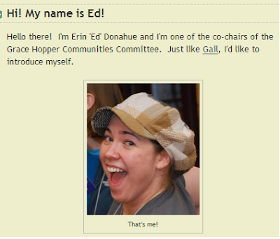 screenshot from Hi My name is Ed post on the GHC Blog