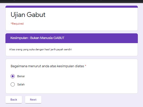 Link Ujian Kegabutan Google Docs Form