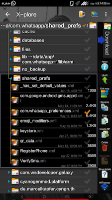 Preference folder-whatsapp