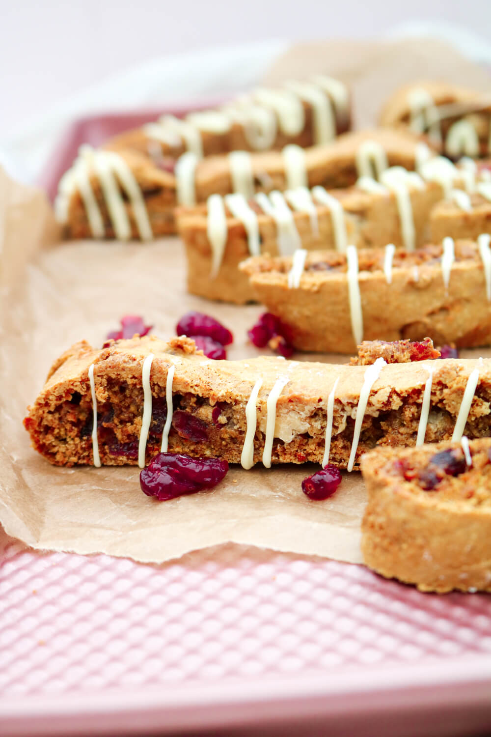 White Chocolate & Cranberry Biscotti | Take Some Whisks