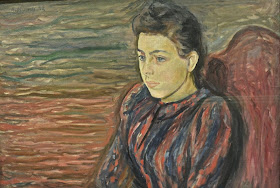 Norvège Bergen musée des beaux-arts Kode 3  Edvard Munch Jeune femme assise 1892 (musée de Bergen)
