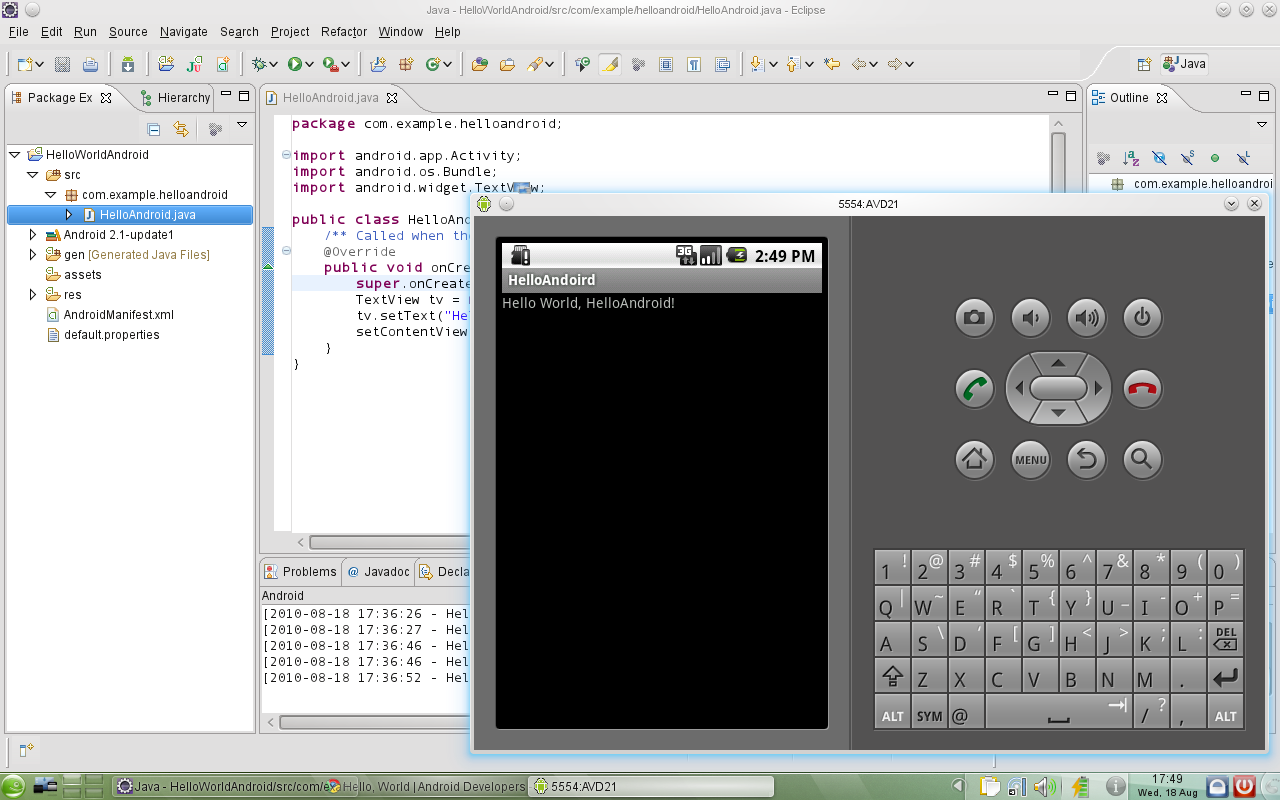 My blog: Setting up Eclipse and Android SDK on openSUSE 11.3