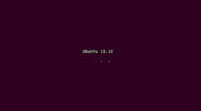 Ubuntu 13.10 loading