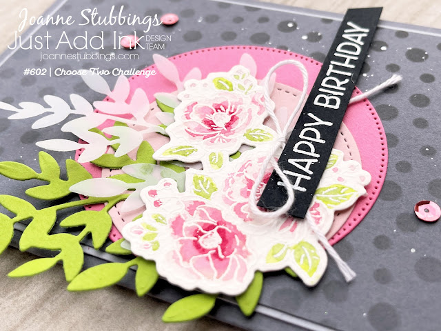 Jo's Stamping Spot - Just Add Ink Challenge #602 using Happy Birthday to You and Artistically Inked by Stampin' Up!