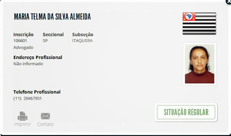 DR MARIA TELMA S. ALMEIDA NÃO PARECE ELA NESSA FOTO.