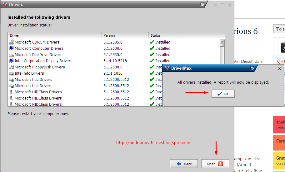 Cara Backup Dan Restore Driver Komputer Dengan Drivermax 