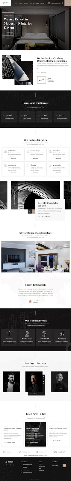 Download Architecture Interior Design WordPress Theme 