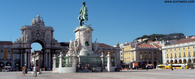 Plaza del Comercio, en Lisboa (Portugal)