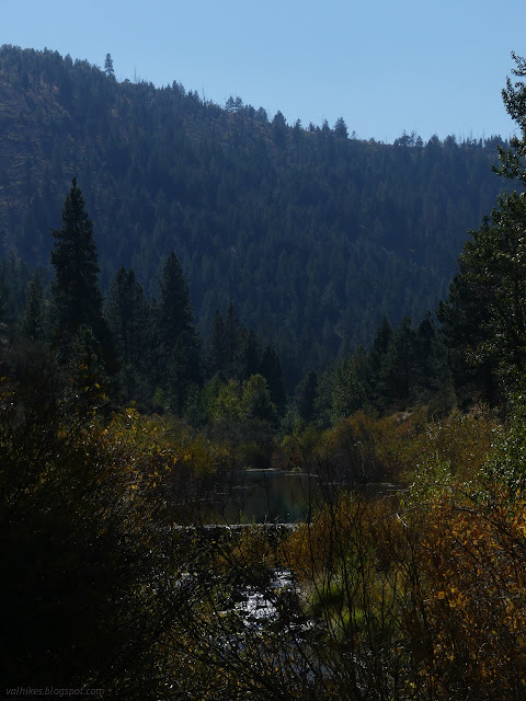 27: flat water above a wall of sticks