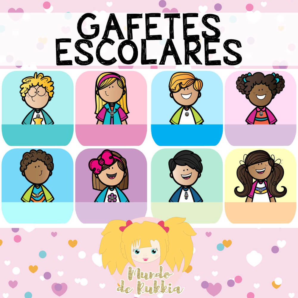 Bonitos Gafetes Escolares | Mundo de Rukkia