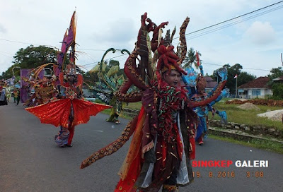 Semarak Karnaval Meriahkan HUT RI Ke-71 di Dabo Singkep