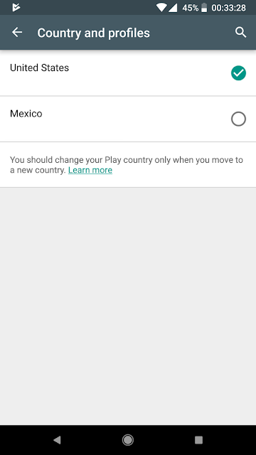 طريقة تغيير البلد أو المنطقة في متجر جوجل بلاي Google Play Store على هاتفك أندرويد.