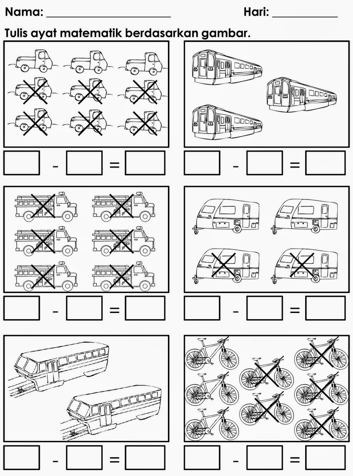 Kelas Tuisyen & Iqra': MATEMATIK 6 TAHUN