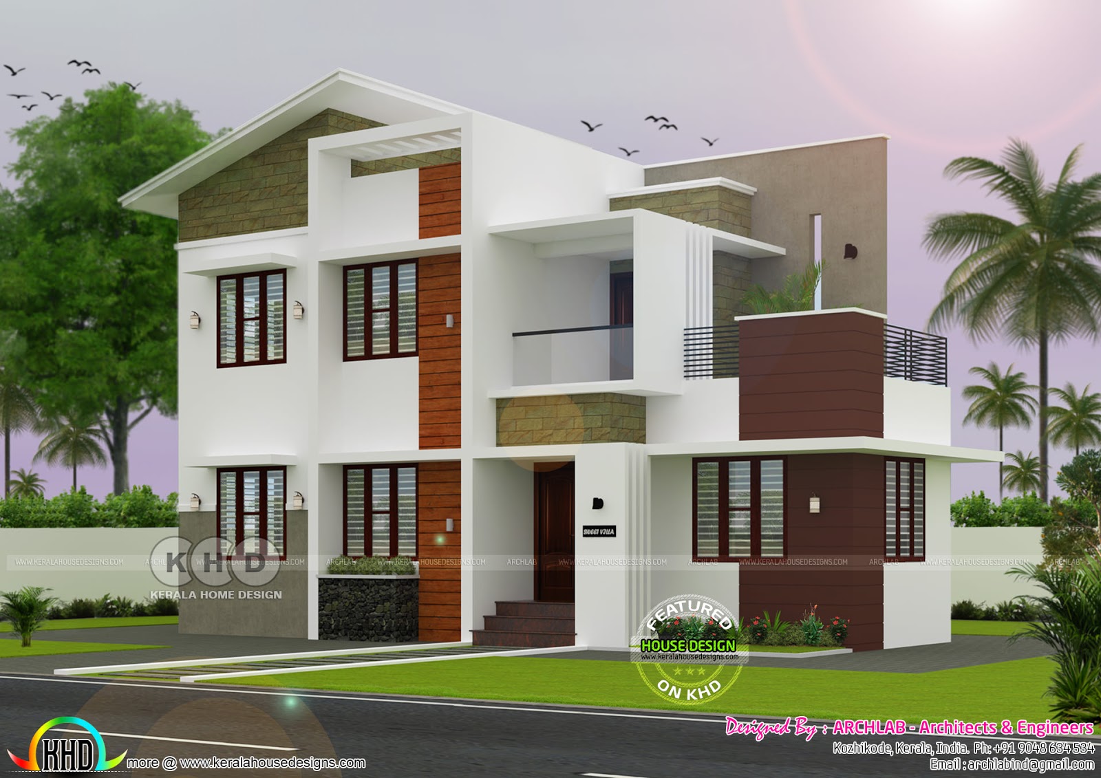 25 30 lakhs cost estimated house architecture Kerala 