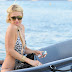 Paris Hilton at Nikki Beach Club at Pampelonne Beach