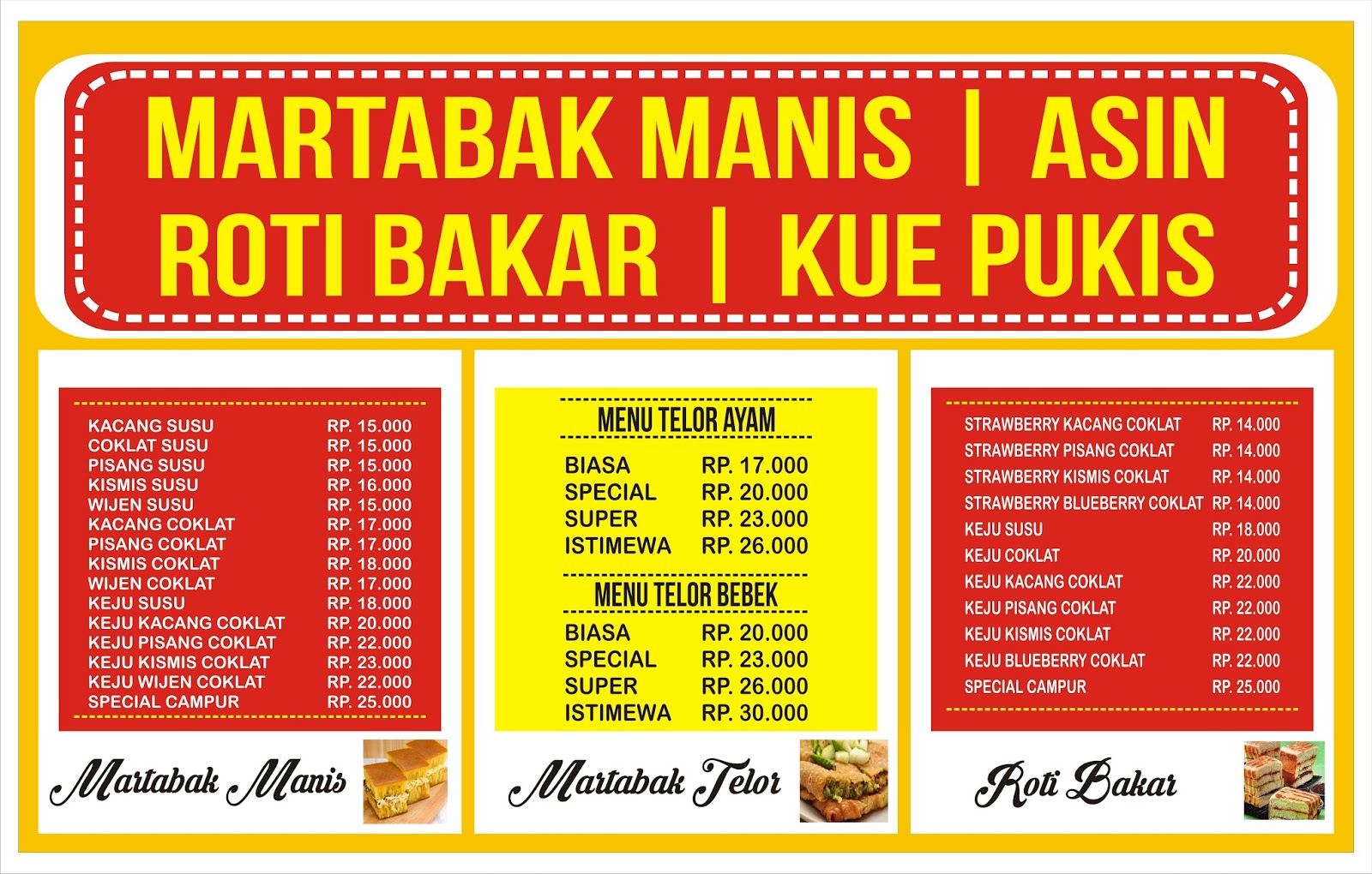 Download Contoh  Spanduk Roti bakar  cdr KARYAKU