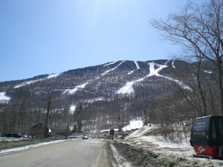 Spring snow, Stowe, VT