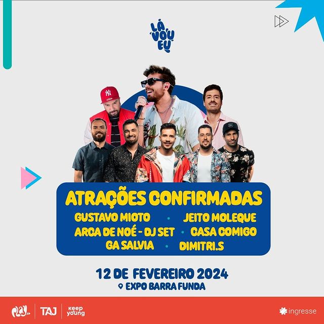 12/02/2024 Shows de Gustavo Mioto, Jeito Moleque e mais atrações em São Paulo [Expo Barra Funda]