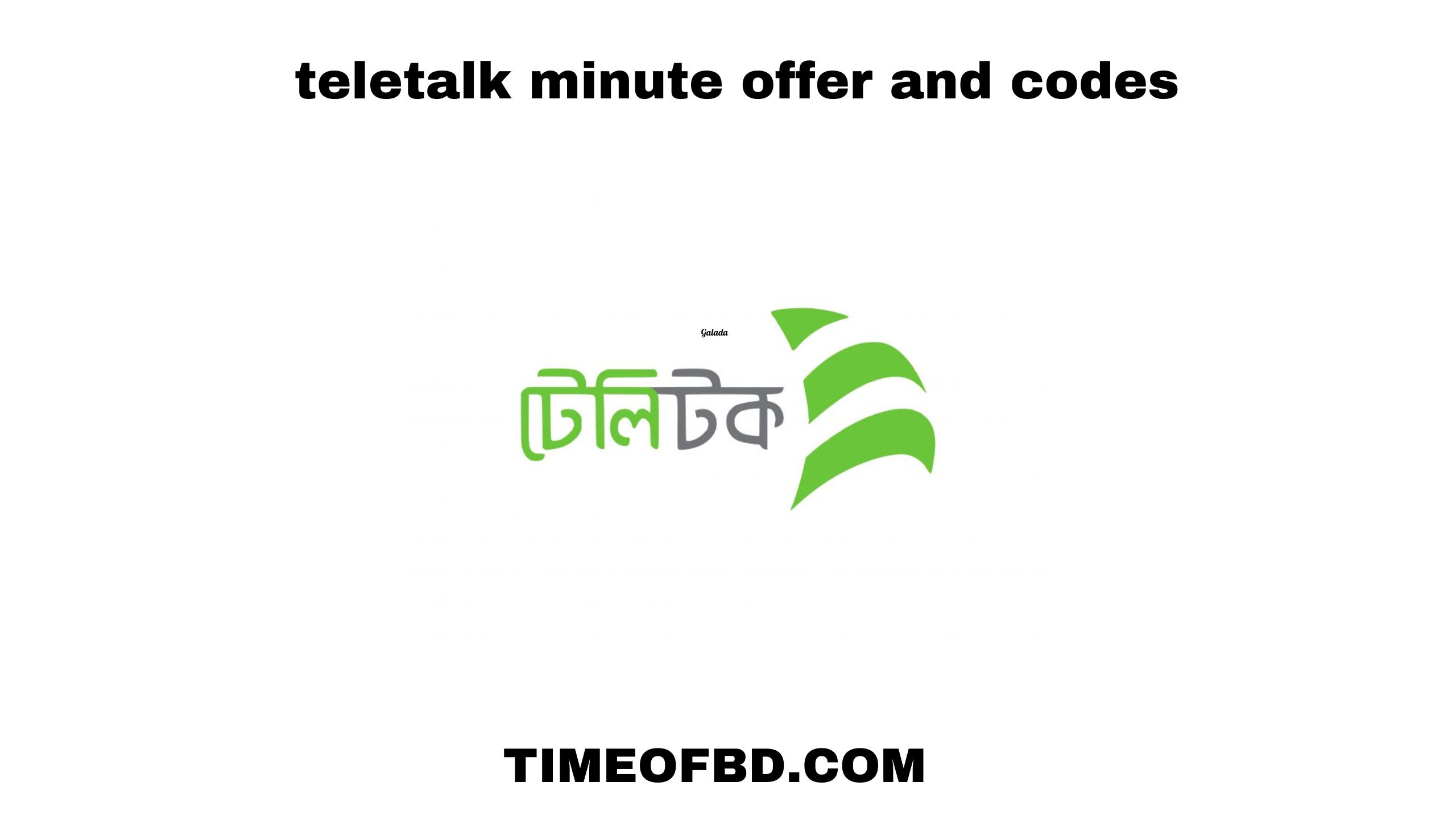 teletalk minute offer 2024, teletalk minute pack 2024, teletalk minute check code 2024