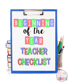 Beginning of the year teacher checklist by Proud to be Primary