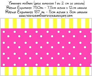 Pink and Yellow Free Printable  Labels.