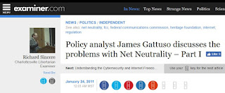 Net neutrality James Gattuso Heritage Foundation