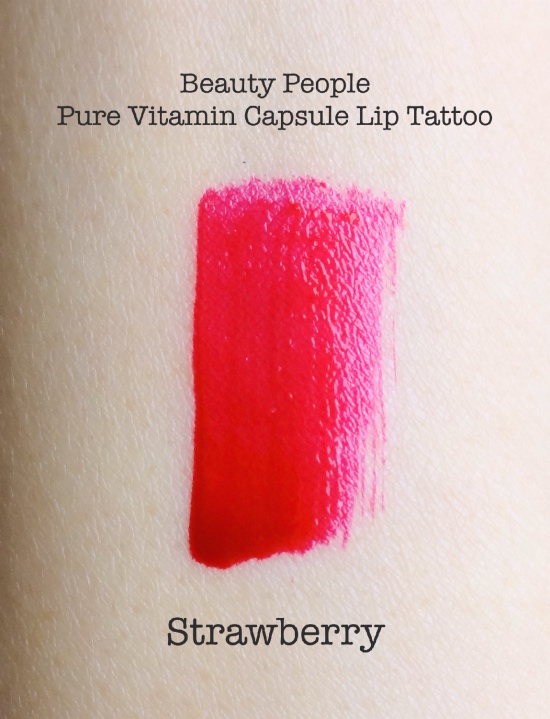 Beauty People Lip Tattoo Strawberry swatch