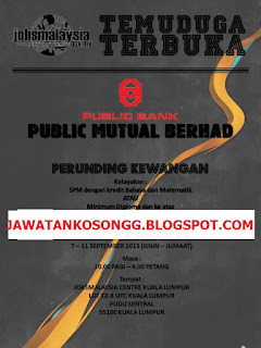 Public Mutual Berhad Kerja Kosong