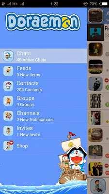 Download BBM Mod Mi-BBM Doraemon v2.8.0.21 Apk