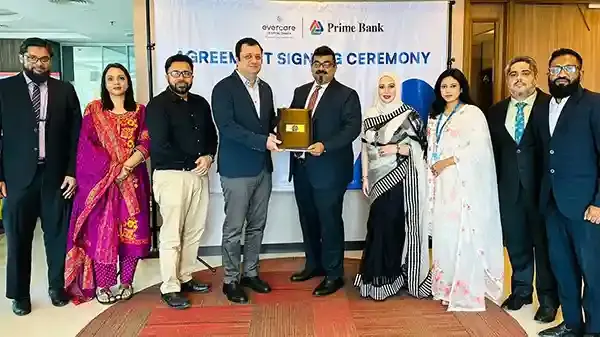প্রাইম ব্যাংক পিএলসি-এভারকেয়ার হাসপাতাল ঢাকার মধ্যে চুক্তি