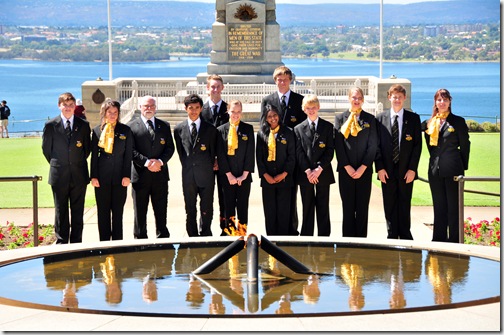 WA Premier's 2011 ANZAC school trip
