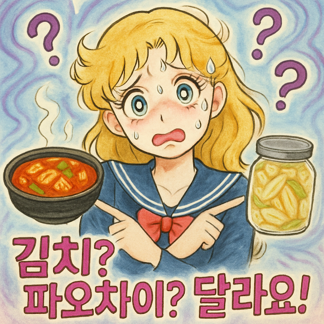 김치? 파오차이? 달라요!