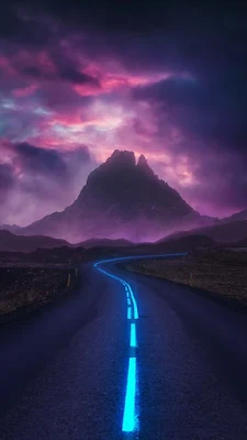 Neon Road iPhone Wallpaper is a free high resolution image for Smartphone iPhone and mobile phone.